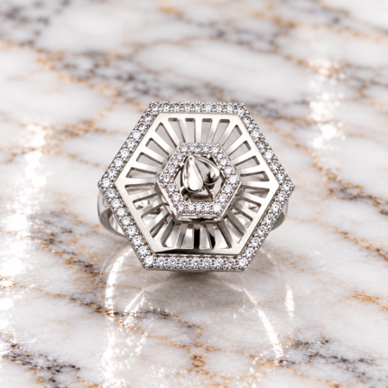 925 Silver Solitaire Promise Heart Ring