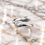 925 Silver Embrace Hug Ring