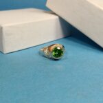Silver 925 Ring with Green Stone - Timeless Beauty