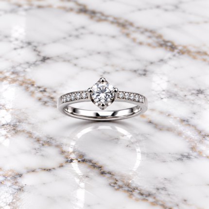 925 Sterling Silver Solitaire Ring