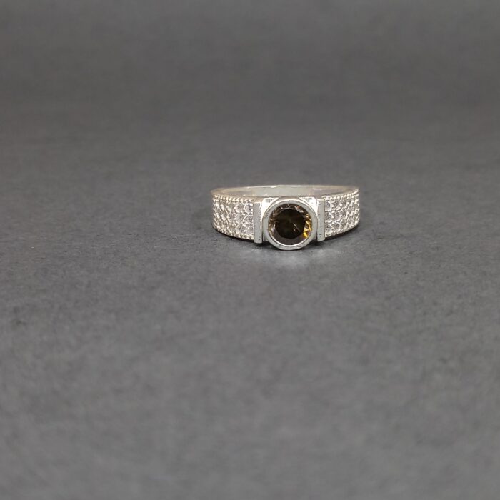 Modern Men's Silver Ring