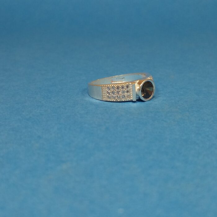 Modern Men's Silver Ring