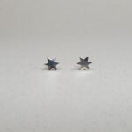 Sparkling 925 Sterling Silver Star Stud Earrings