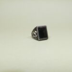 Men’s 925 Silver Ring with Black Stone – Striking Design