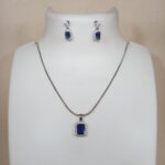 Timeless Charm: 925 Silver Chain Pendant Set