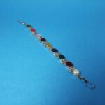Classic Silver 925 Men's Navratan Bracelet