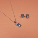 Cute & Charming: Silver 925 Kids' Pendant Set