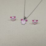 Silver 925 Kids' Chain Set with Playful Pendants