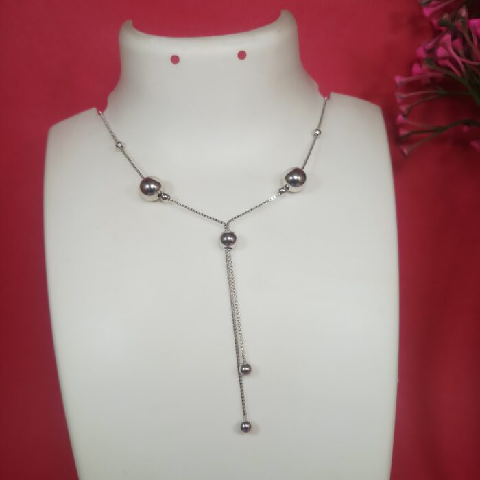 Elegant 925 Sterling Silver Chain Pendant – Timeless & Sophisticated Design