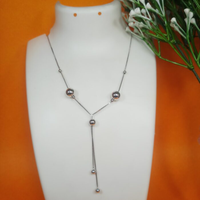 Elegant 925 Sterling Silver Chain Pendant – Timeless & Sophisticated Design