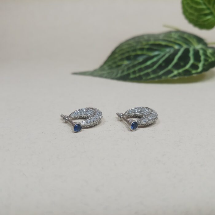 Classic Silver Stud Gents Earring