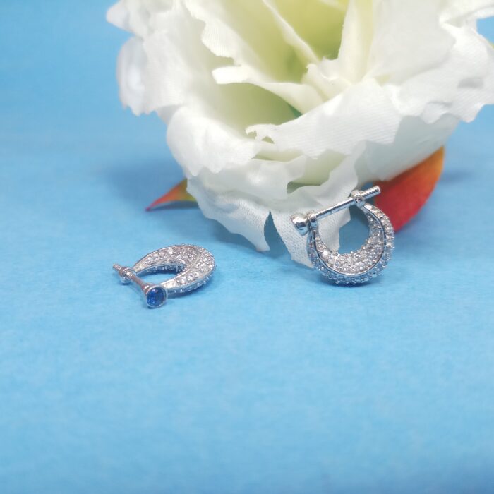Classic Silver Stud Gents Earring