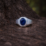 Elegant Silver 925 Blue Sapphire Ring - Timeless Beauty