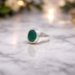 Stunning Silver 925 Emerald Ring - A Touch of Nature's Elegance