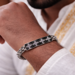 Luxurious Men's Sterling Silver Bracelet