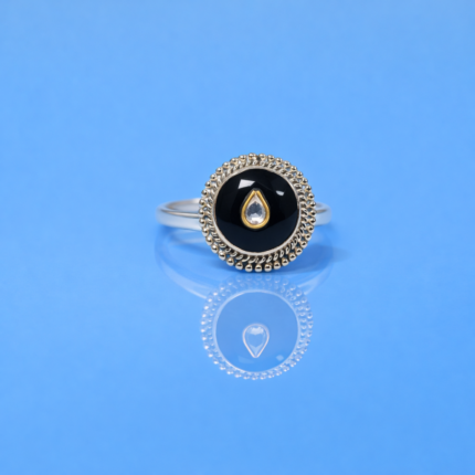 Exquisite Ladies' Silver 925 Stone Ring