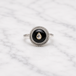Exquisite Ladies' Silver 925 Stone Ring