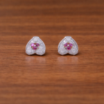 Elegant Silver Top Earrings