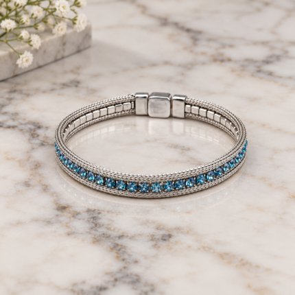 Shimmering Sophistication: Silver 925 Ladies Bracelet
