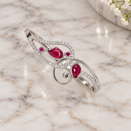 Graceful Glamour: Silver 925 Ladies Kada