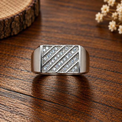 Divya Prabha - Sacred Silver Om Ring