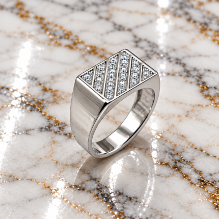 Divya Prabha - Sacred Silver Om Ring
