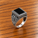 925 Silver Ring with Black Onyx – Refined Masculinity