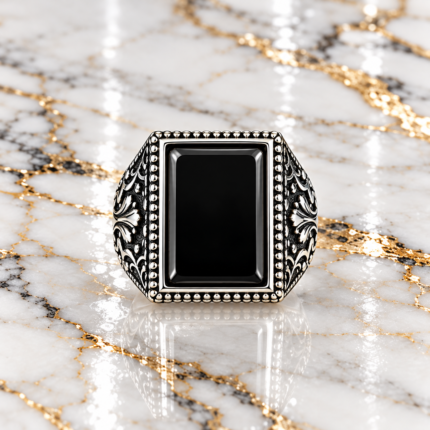 925 Silver Ring with Black Onyx – Refined Masculinity