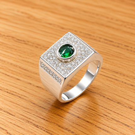 Sleek Silver Band for Him