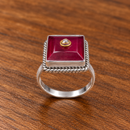 Dazzling Sterling Silver 925 Stone Ring