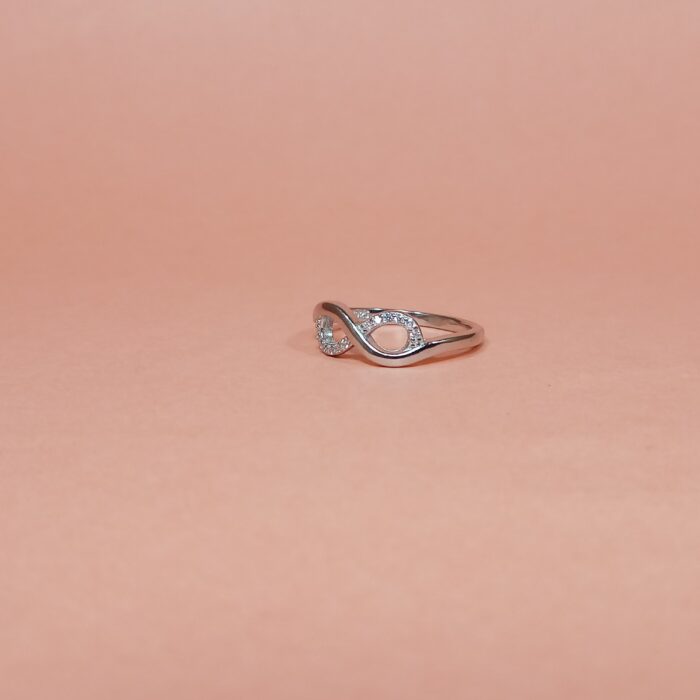 Graceful Silver 925 Infinity Ring for Women