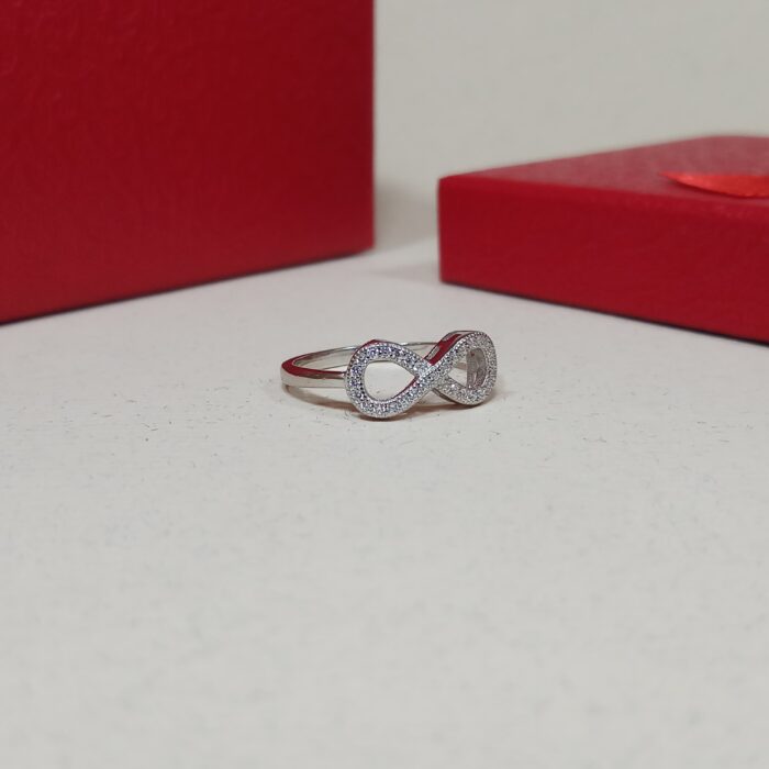 Timeless Silver 925 Infinity Ring for Ladies