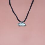 Sleek Silver Capsule Taabiz Pendant for Positive Energy( smallest size)