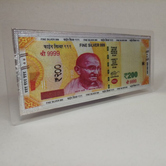 Limited Edition Silver 200 INR Replica Note