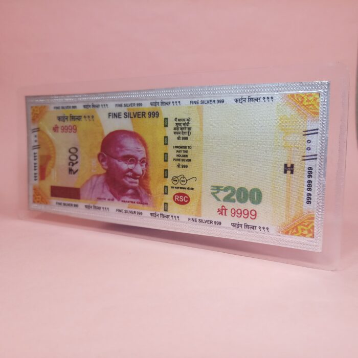 Limited Edition Silver 200 INR Replica Note