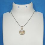 Moon & Pearl Silver Pendant – Timeless Grace