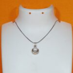 Silver Fine Chandrma Moti Pendant – Moonlit Pearl Charm