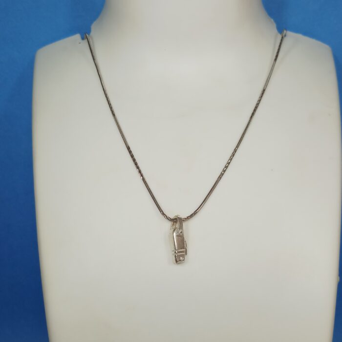 Dagger-Inspired Silver Chaku Pendant( small)
