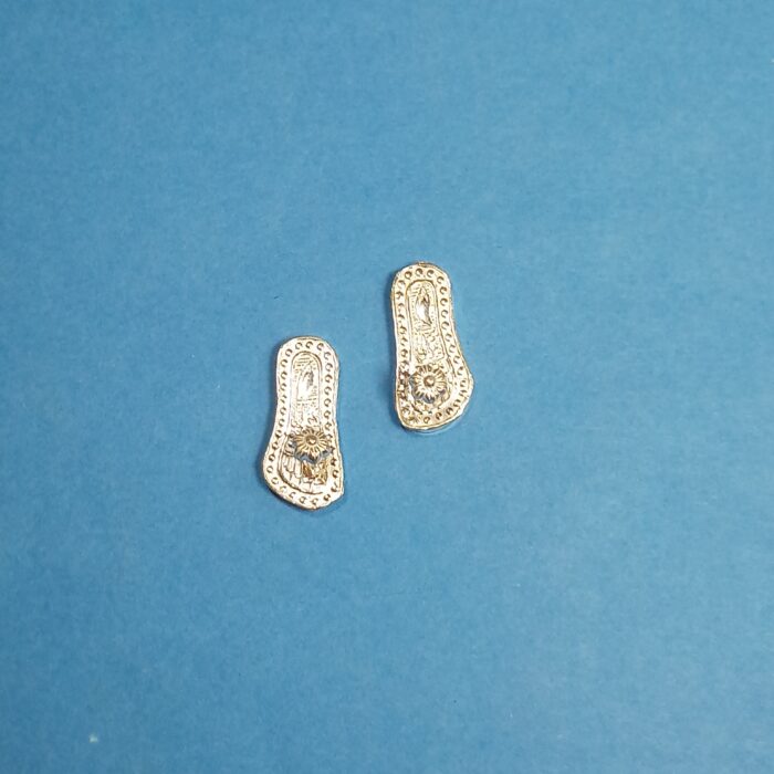 Handcrafted Silver Laxmi Feet Paduka – Symbol of Fortune