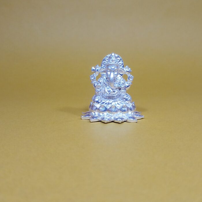 Divine Silver Ganesha Murti – Pure Silver Idol