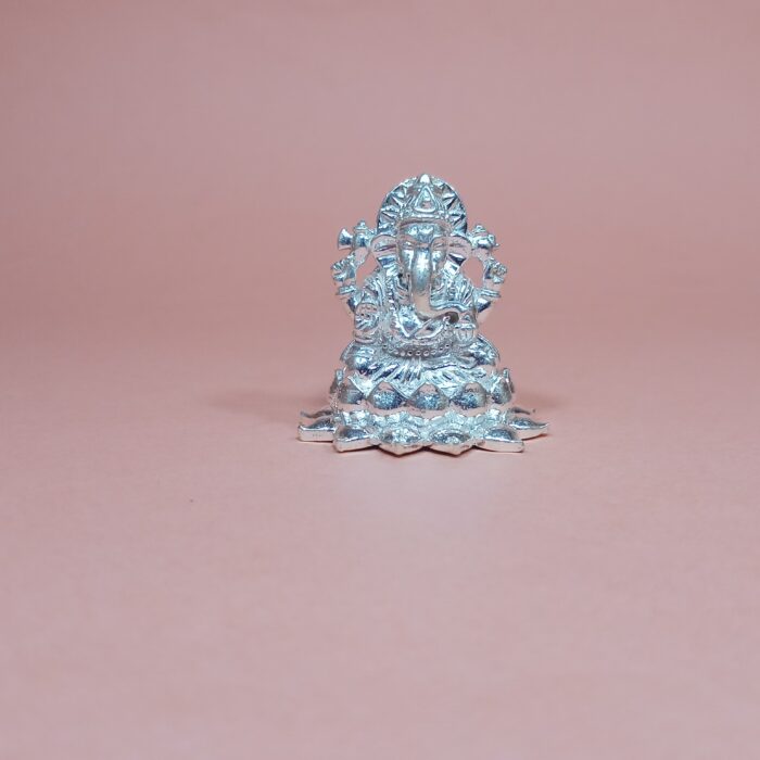 Divine Silver Ganesha Murti – Pure Silver Idol