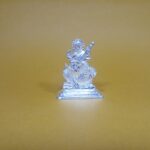 Pure Silver Saraswati Murti – Embodiment of Knowledge and Wisdom