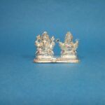 Pure Silver Laxmi Ganesh Murti – Blessings of Wealth and Wisdom