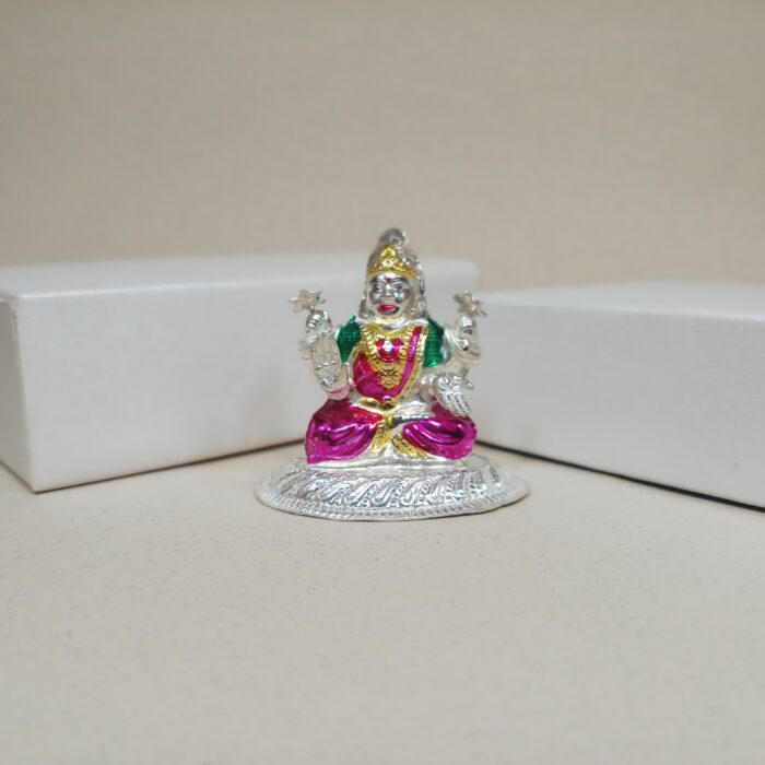 Pure Silver Laxmi Murti – Goddess of Wealth and Prosperity