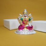 Exquisite Silver Laxmi Murti - Divine Blessings in Pure Silver