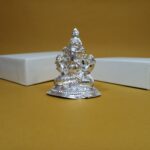 Divine Silver Ganesha Murti - Pure Silver Idol