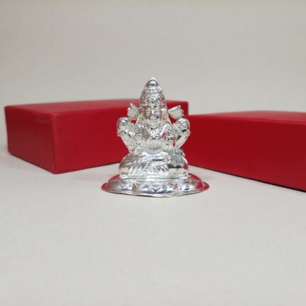 Divine Silver Laxmi Murti - Pure Silver Idol