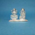 Sacred Silver Laxmi Ganesh Murti – Silver Idol for Prosperity & Wisdom