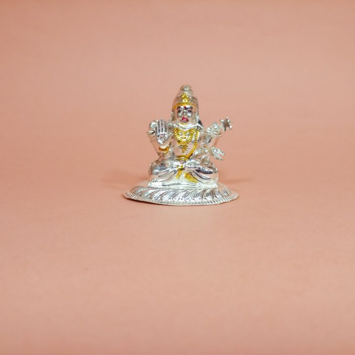 Exquisite Silver Laxmi Murti - Pure Silver Idol