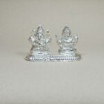 Pure Silver Laxmi Ganesh Murti – Divine Idol Set for Prosperity & Wisdom